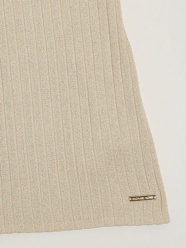 3. Vestido para niña de mezcla de algodón. Oro Michael Kors r30612