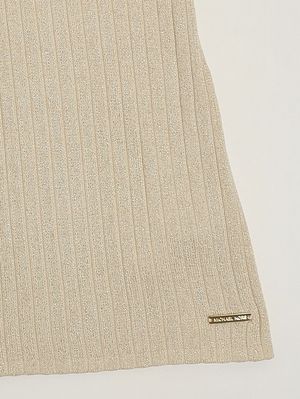 3. Vestido para niña de mezcla de algodón. Oro