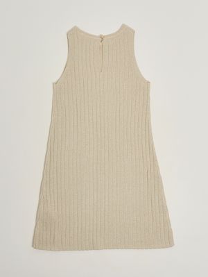 2. Vestido para niña de mezcla de algodón. Oro