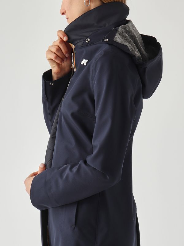 5. Damenjacke aus Nylon Marineblau K-Way k7127jw