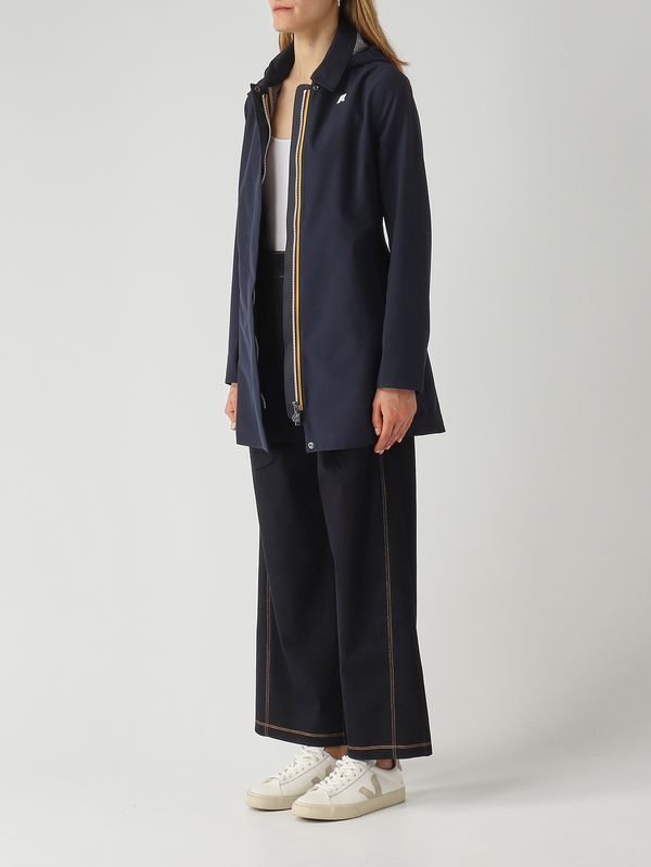 3. Damenjacke aus Nylon Marineblau K-Way k7127jw