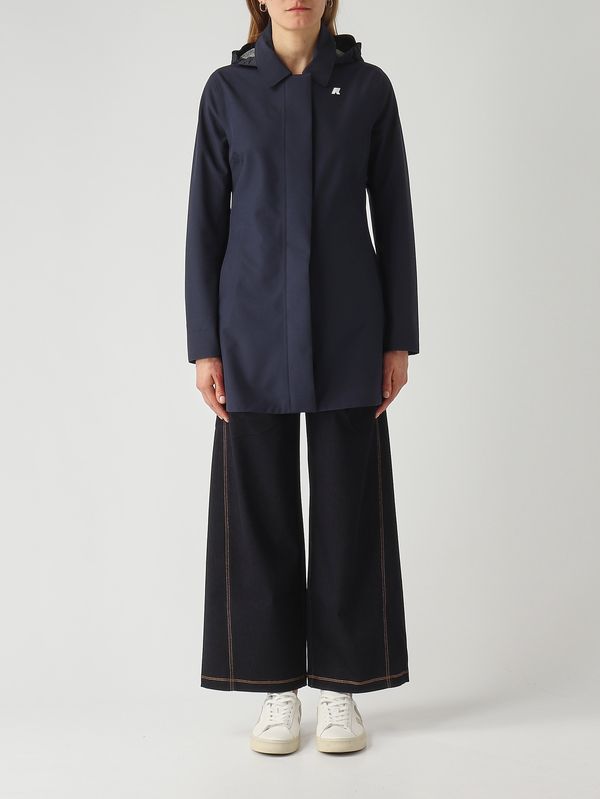 1. Damenjacke aus Nylon Marineblau K-Way k7127jw