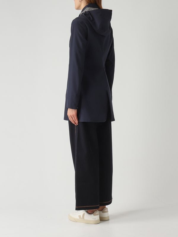 4. Damenjacke aus Nylon Marineblau K-Way k7127jw