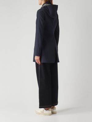 4. Damenjacke aus Nylon Marineblau