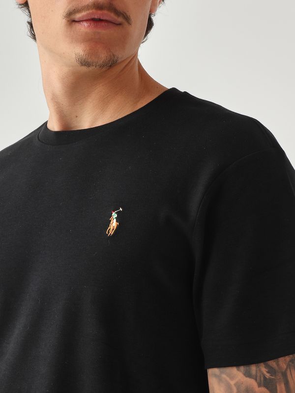 5. Men's custom slim fit Pima Cotton T-shirt Black Polo Ralph Lauren 710740727