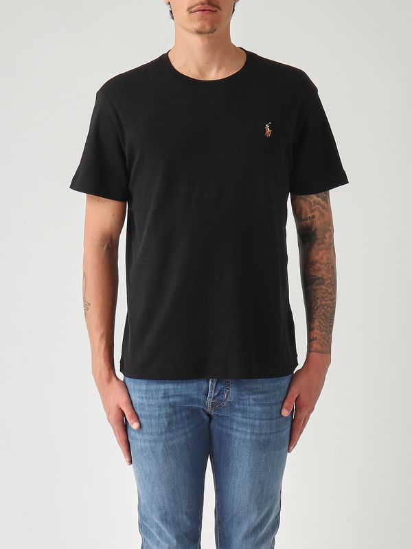Men's custom slim fit Pima Cotton T-shirt Black Polo Ralph Lauren