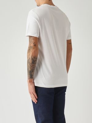 4. Camiseta de hombre, corte entallado, de algodón Pima. Blanco