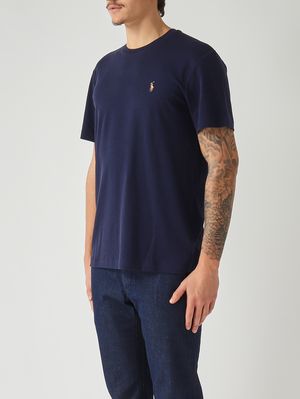3. Camiseta de hombre, corte entallado, de algodón Pima. Azul marino