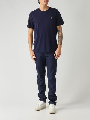 2. Camiseta de hombre, corte entallado, de algodón Pima. Azul marino