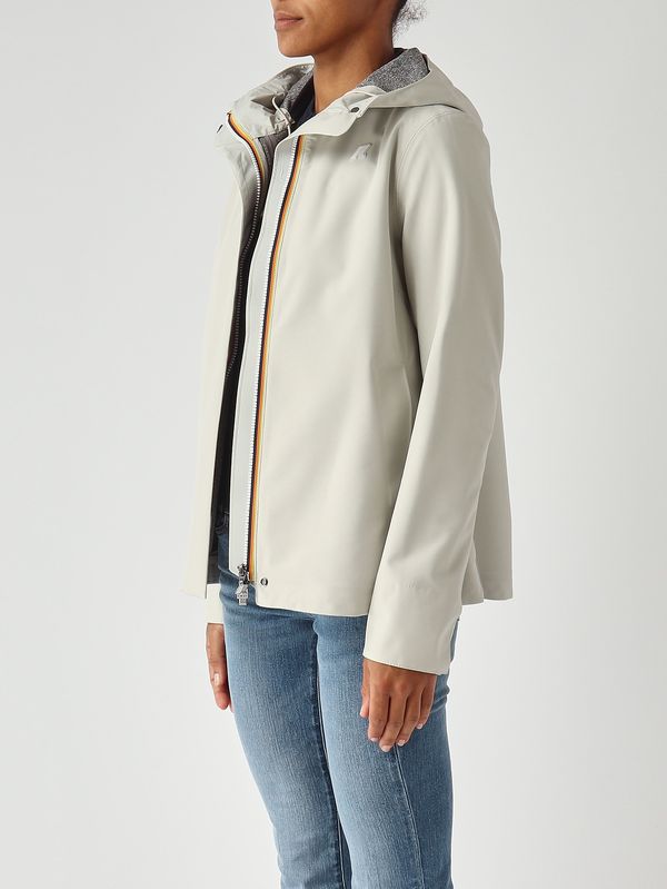 3. Chaqueta de mujer Madalina Bonded de nylon Beige K-Way k3137gw