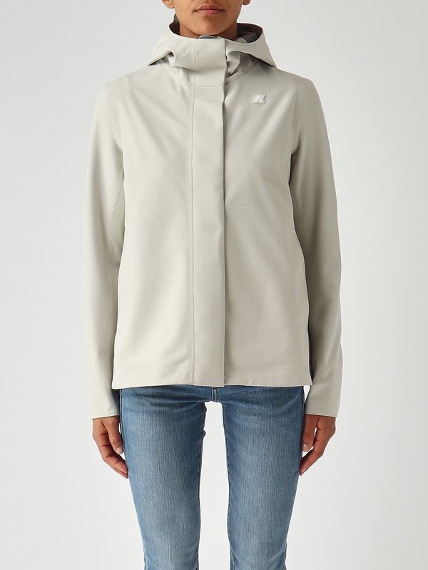 1. Chaqueta de mujer Madalina Bonded de nylon Beige K-Way k3137gw