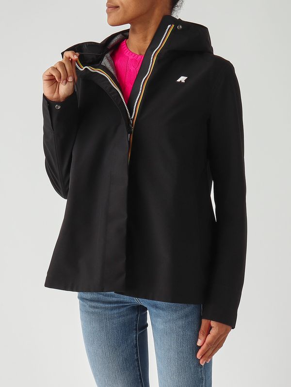 10. Giacca donna Madalina Bonded in nylon Nero K-Way k3137gw