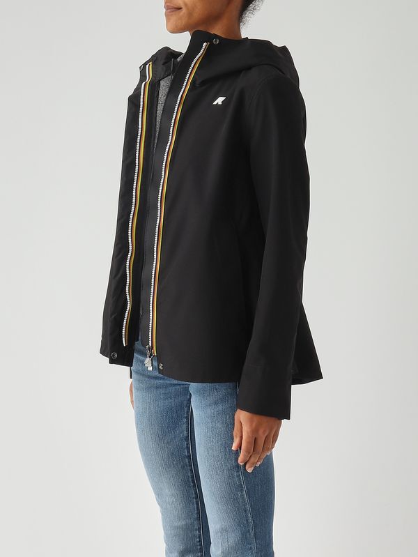 5. Giacca donna Madalina Bonded in nylon Nero K-Way k3137gw