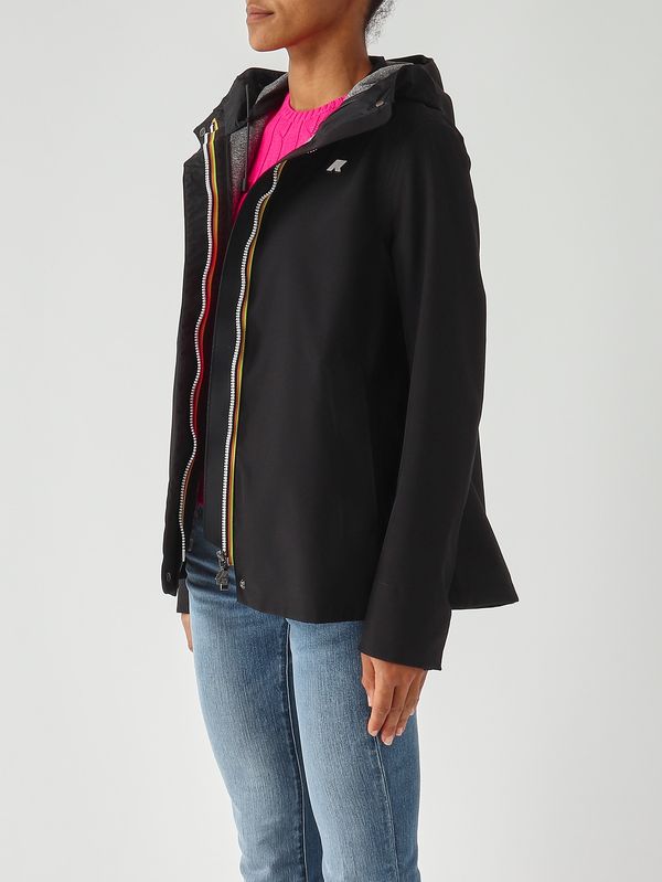 6. Giacca donna Madalina Bonded in nylon Nero K-Way k3137gw