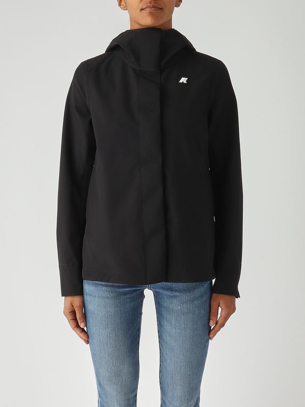 1. Giacca donna Madalina Bonded in nylon Nero K-Way k3137gw