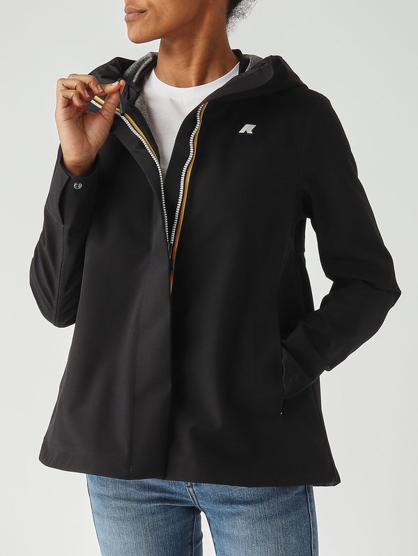9. Giacca donna Madalina Bonded in nylon Nero K-Way k3137gw