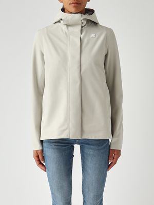 1. Chaqueta de mujer Madalina Bonded de nylon Beige