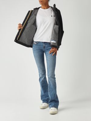3. Giacca donna Madalina Bonded in nylon Nero