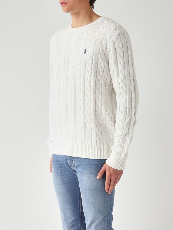 2. Pull homme en coton Blanc Polo Ralph Lauren 710775885