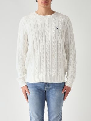 1. Pull homme en coton Blanc