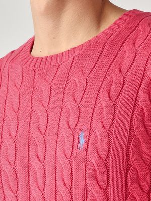 4. Pull homme en coton Rose Vif