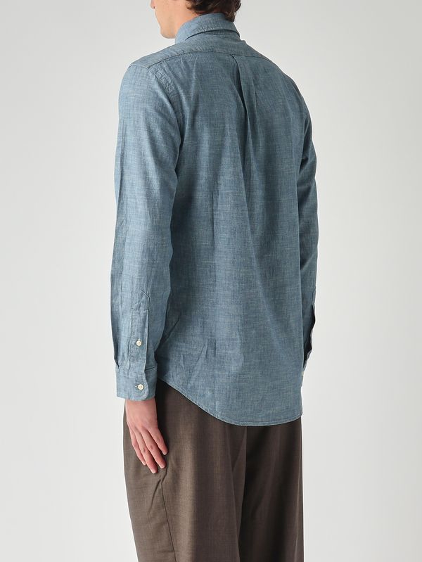 4. Herrenhemd Custom Fit aus Baumwolle Chambray Polo Ralph Lauren 710792042