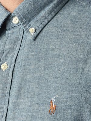 5. Herrenhemd Custom Fit aus Baumwolle Chambray