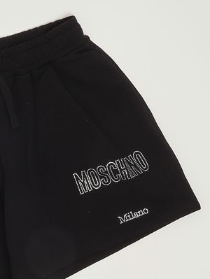 3. Mädchen-Shorts aus Stretch-Baumwolle Schwarz