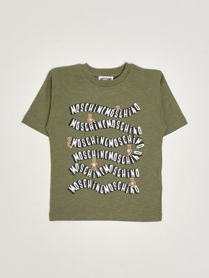 1. Camiseta de algodón para niño Verde oliva