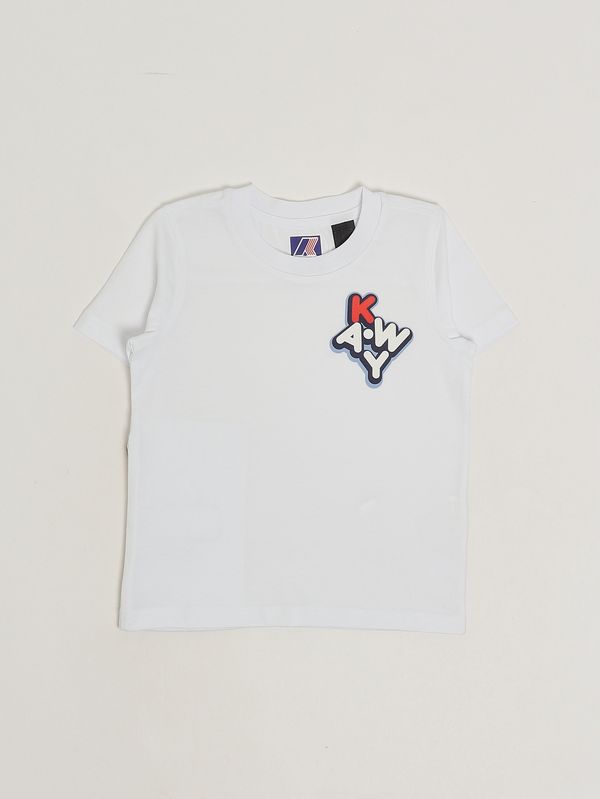 1. Camiseta de algodón para niño Leonide Blanco K-Way k4146dw