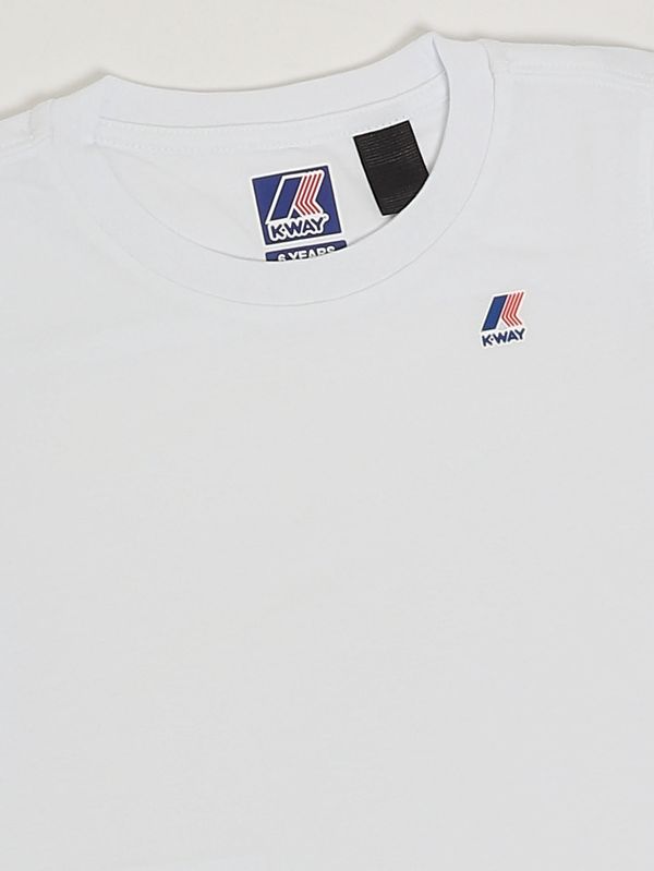 3. Camiseta de algodón para niño Leonide Blanco K-Way k7133yw