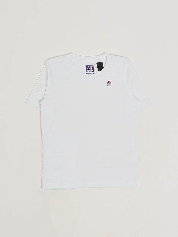 1. Camiseta de algodón para niño Leonide Blanco K-Way k7133yw
