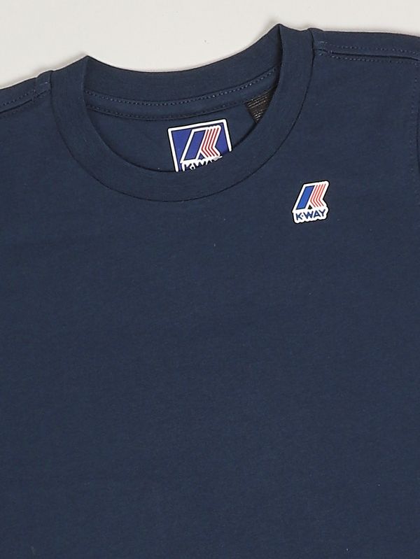 3. Camiseta de algodón para niño Leonide Azul K-Way k7133yw