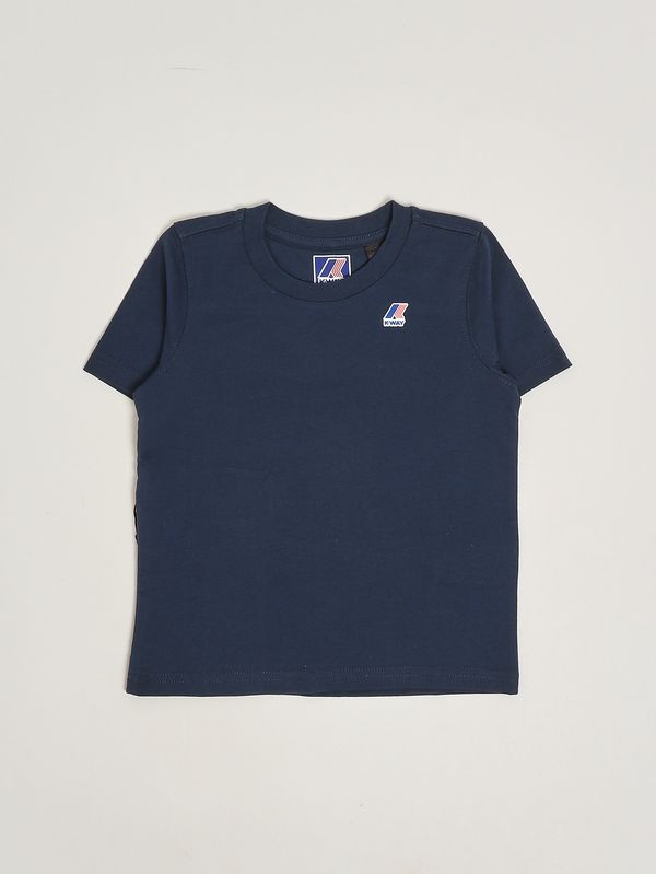 1. Camiseta de algodón para niño Leonide Azul K-Way k7133yw