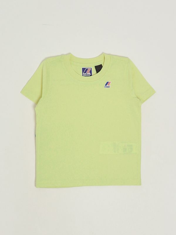 1. T-shirt bambino Leonide in cotone Lime K-Way k7133yw