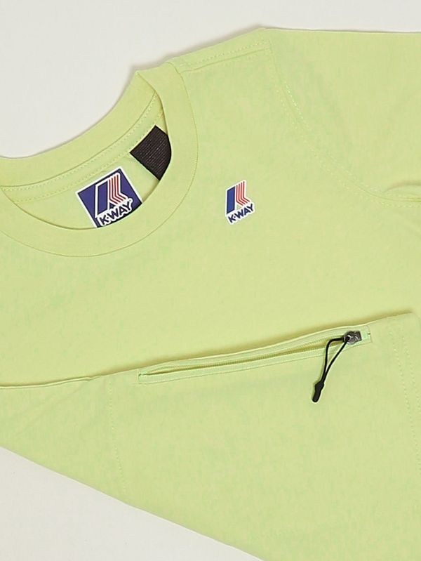 3. T-shirt bambino Leonide in cotone Lime K-Way k7133yw