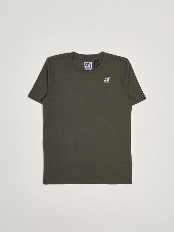 1. Camiseta de algodón para niño Leonide Militar K-Way k7133yw