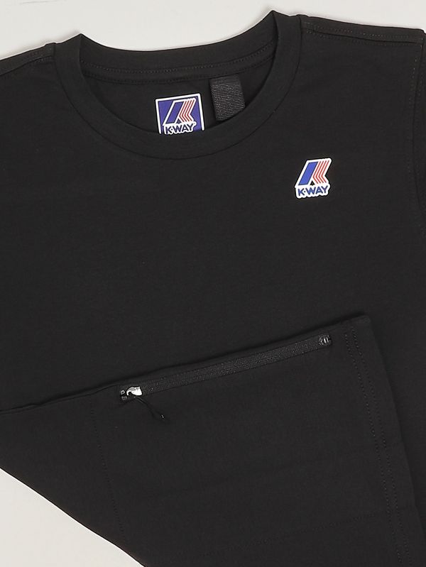 3. Camiseta de algodón para niño Leonide Negro K-Way k7133yw