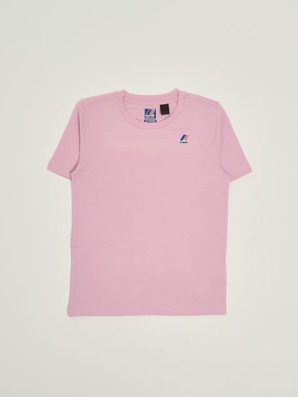 1. T-shirt bambino Leonide in cotone Rosa K-Way k7133yw