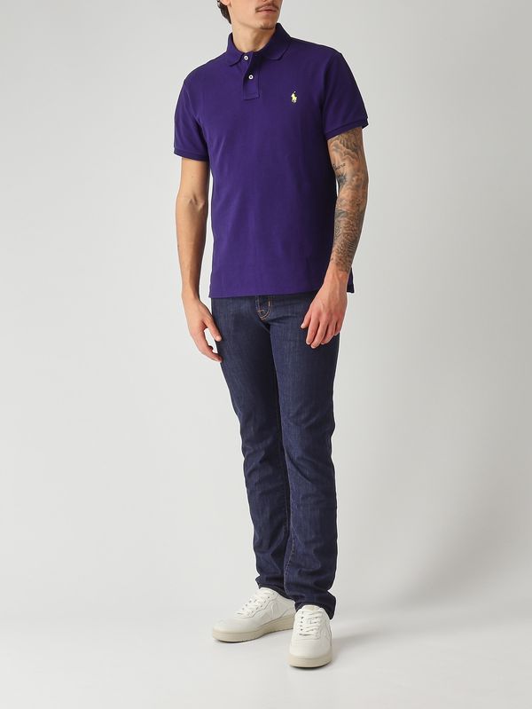 2. Herren-Slim-Fit-Poloshirt aus Baumwollpiqué Royalblau Polo Ralph Lauren 710795080