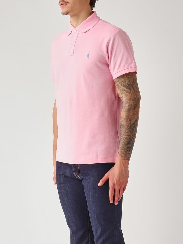 3. Herren-Slim-Fit-Poloshirt aus Baumwollpiqué Rosa Polo Ralph Lauren 710795080