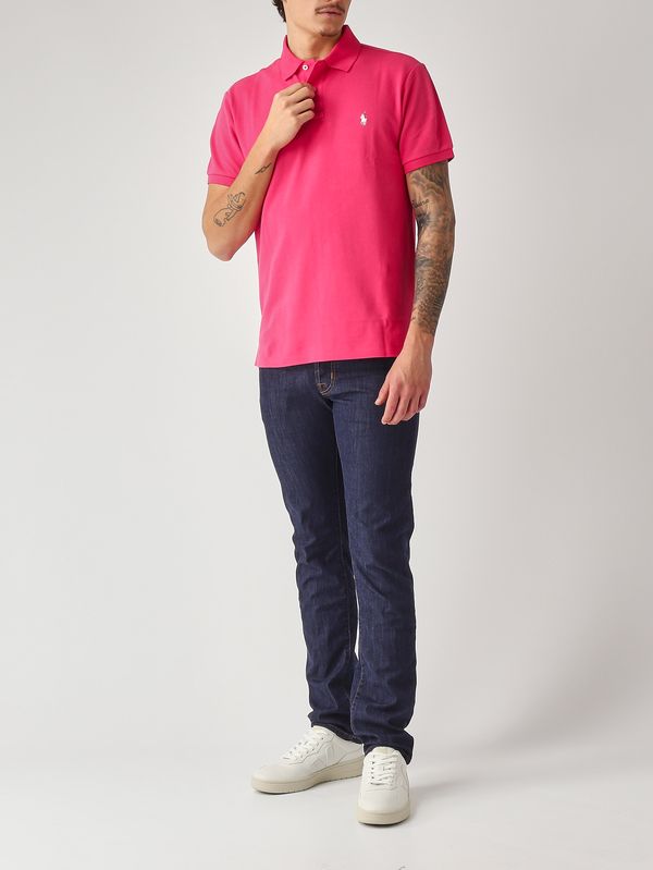 2. Polo de hombre slim fit en piqué de algodón Rosa Oscuro Polo Ralph Lauren 710795080
