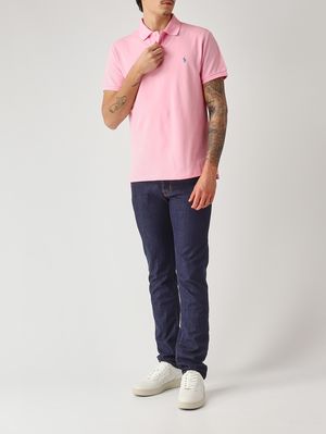 2. Polo de hombre slim fit en piqué de algodón Rosa
