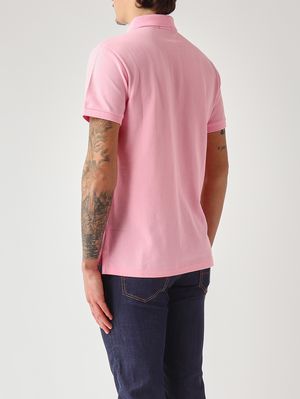 4. Polo de hombre slim fit en piqué de algodón Rosa