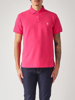 1. Polo de hombre slim fit en piqué de algodón Rosa Oscuro