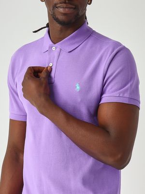 4. Polo de hombre slim fit en piqué de algodón Lila