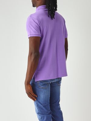 3. Polo de hombre slim fit en piqué de algodón Lila