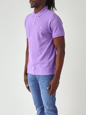 2. Polo de hombre slim fit en piqué de algodón Lila