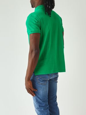 3. Men's slim-fit polo in cotton piqué Meadow