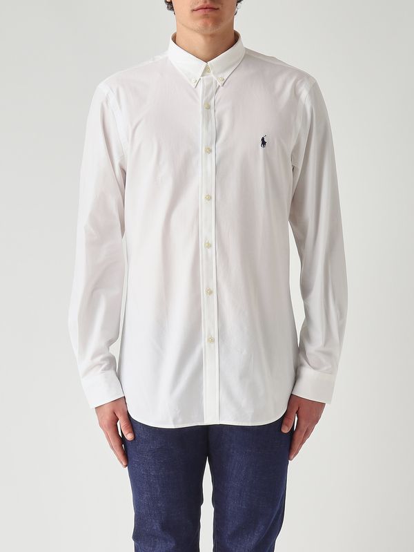 Polo Ralph Lauren Men's classic-fit cotton shirt - Ivory-Beige |  Caposerio.com